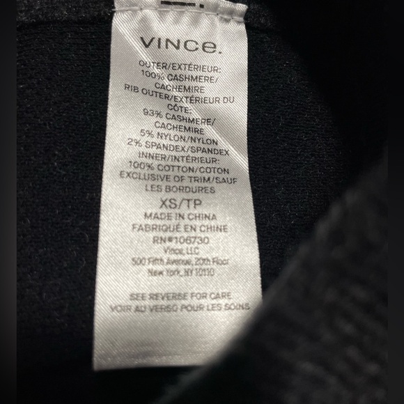 Vince Raglan Sleeve Cashmere Hoodie sweater Sz.XS Oversized fit - Picture 4 of 5